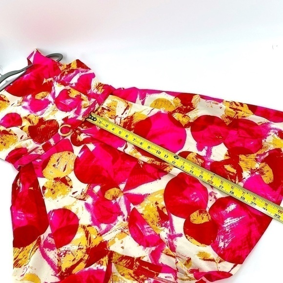 Julian Taylor New York Belted midi Dress Sz 8 - Picture 5 of 11